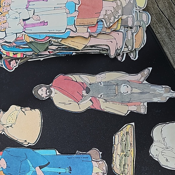 Vintage Flannel Graph Sunday School Bible Story Teaching characters/story piece - Picture 11 of 15